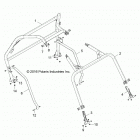 Z18VHE57BV RZR 570 PS Chassis, cab frame - z18vhe57bv (701243)