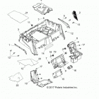Z18VHE57BV RZR 570 PS Body, rear rack and fenders - z18vhe57bv (702075)