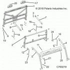 R19RSU99AS/BS RANGER 1000XP PS CREW NSTR Chassis, cab frame - r19rsu99as  /  bs (c700219)
