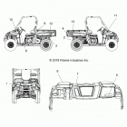 RANGER 570 EPS HDPE HD (R20MAE57D7) Body, decals - r20mae57d7 (702580)