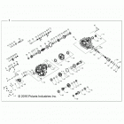 Z18VHA57B2 RZR 570 Drive train, main gearcase - z18vha57b2 (701253)