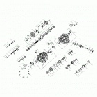 R19RRU99A9/AD/AJ/AP/B9/BD/BJ/BP RANGER 1000XP PS NSTR Drive train, main gearcase internals - r19rru99a9  /  ad...