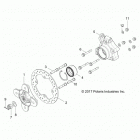 Z18VDE99NK RZR XP 1000 MD Suspention, rear carrier - z18vde99nk (702254)