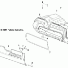 Z19VHA57B2/E57BM RZR 570 Body, glovebox - z19vhe57bm (49rgrglovebox12rzr)