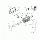 Z18VAS87CM RZR 900 50 INCH EU/TRACTOR Engine, air intake system - z18vas87cm (700059)