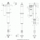 Z18VDE99AK/AW/AJ/BJ/BK/BW/LW/K99AK/BK/M99AL/R99AL/BL RZR XP 1000 Suspension, rear shock internals - z18vdm99al (702422)