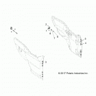 R18RHE99BK/K99BS POLARIS GENERAL 1000 4P PS Body, door mounting, front - r18rhe99bk  /  kbs (701992)