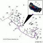 POLARIS GENERAL 1000 XP 4P (G20GMD99AP/AG) Electrical, wire harness - g20gmd99ap  /  ag (c700176-1)