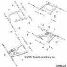 R19RSU99AS/BS RANGER 1000XP PS CREW NSTR Suspension, rear control arms - r19rsu99as  /  bs (c7000...