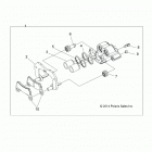 Z18VAS87CM RZR 900 50 INCH EU/TRACTOR Brakes, caliper rear - z18vas87cm (49rgrcaliperrr15rzr90...