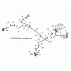 R18RGE99BM/BB/B7/KBS/UB9/BG POLARIS GENERAL 1000 EPS Brakes, brake lines and master cylinder - r18rge99bm  / ...