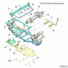 RANGER 570 EPS HDPE HD (R20MAE57D7) Chassis, frame and front bumper - r20mae57d7 (c700312)
