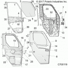 RANGER 1000 CREW NSTR FACTORY CHOICE 49S & 50S (R20RSU99A/B) Body, door, wndw, front, full crank - r20rsu99a  /  b (c...