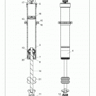 Z18VBA87B2/E87BK/BU/LK/BR RZR 900 60 INCH ALL OPTIONS Suspension, rear shock internals - z18vba87b2  /  e87bk ...
