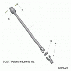 R18RRE99FM/SFM/SCM RANGER 1000XP EU/TRACTOR/ZUG Drive train, rear prop shaft - r18rre99fm  /  sfb  /  sc...