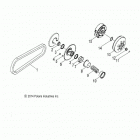 RZR 170 (Z21YAV17B2/B4/N2/N4) Drive train, clutch, secondary - z21yav17b2  /  b4  /  n...