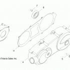 Z19YAV17B2/B4/N2/N4 RZR 170 Engine, crankcase cover, lh - z19yav17b2  /  b4  /  n2  ...