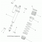 RZR XP 4 Suspension, front shock mounting - z20n4e99ac  /  al  / ...