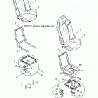 POLARIS GENERAL 1000 EPS DLX (G21GAD99AC/AW/BC/BW) Body, seat asm. and slider - g21gad99ac  /  aw  /  bc  /...