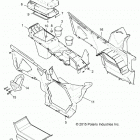 POLARIS GENERAL 1000 EPS DLX (G20GAE99A2/A4/D99AK/AS/BK/BS) Body, center console - g20gae99a2  /  a4  /  d99ak  /  a...