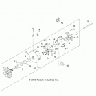 Z18VEL92BK/BR/LK RZR XP TURBO S Drive train, primary clutch - z18vel92bk  /  br  /  lk (...