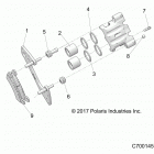 RANGER 1000 PS CREW  (R21T6A99A1/B1) Brakes, rear caliper - r21t6a99a1  /  b1 (c700145)