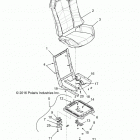 Z18VDE99NK RZR XP 1000 MD Body, seat asm. and slider - z18vde99nk (701178)
