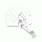 POLARIS GENERAL 1000 XP HUNTER (G21GXH99AL/BL) Engine, throttle pedal - g21gxh99al  /  bl (700829)