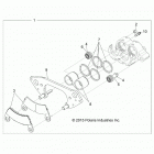 RANGER 570 CREW FULL SIZE (R21CDA57A1/B1) Brakes, front caliper - r21cda57a1  /  b1 (700736)