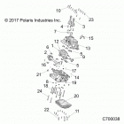 R18RRE99A9/AX/AM/AS/A1/B9/BX/BM/BS RANGER 1000 PS Engine, crankcase and crankshaft - r18rre99a9  /  ax  / ...