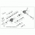 Z18VBA87B2/E87BK/BU/LK/BR RZR 900 60 INCH ALL OPTIONS Drive train, main gearcase internals - z18vba87b2  /  e8...