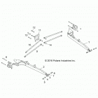 Z18VFE99NK RZR XP 4 1000 MD Suspension, rear control arms - z18vfe99nk (701469)