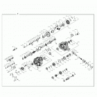 R18RM250B1 RGR 500 2WD HDPE Drive train, main gearcase - r18rm250b1 (700245)