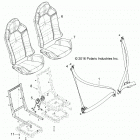 Z18VDS92CF/CU RZR XP TURBO TRACTOR Body, seat belt and mounting - z18vds92cf  /  cu (701639...