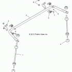 R18RVM99AL RANGER CREW 1000XP PS MUD Suspension, rear stabilizer bar - r18rvm99al (49rgrstabi...