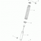 R18RVM99AL RANGER CREW 1000XP PS MUD Suspension, front shock - r18rvm99al (49rgrshockmtg09700...