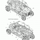 Z18VCE87BK/BU/BR/LU RZR 4 900 Body, decals - z18vce87bk  /  bu  /  br  /  lu (700330)
