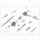 Z18VEL92BK/BR RZR XP TURBO S Drive train, main gearcase internals - z18vel92bk  /  br...