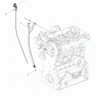 R18RTED1F1/SD1C1 RANGER 1000 DIESEL POLAND Engine, oil dipstick and guard - r18rted1f1  /  sd1c1 (4...