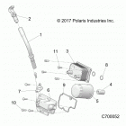 R18RRE99FM/SFM/SCM RANGER 1000XP EU/TRACTOR/ZUG Engine, dipstick and oil filter - r18rre99fm  /  s99fm  ...