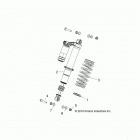 Z18VBE87F2/S87C2/CU RZR 900 60 INCH EU/TRACTOR Suspension, front shock mounting - z18vbe87f2  /  s87c2 ...