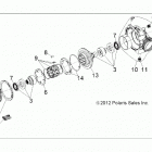 RANGER 570 CREW FULL SIZE (R20CDA57A1) Drive train, front gearcase internals - r20cda57a1 (49rg...