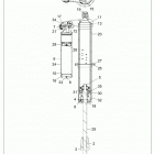 Z18VDE92LS RZR XP TURBO LATIN Suspension, rear shock - z18vde92ls (702084)