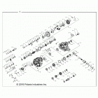 R18RVAD1B1 RANGER 1000 DIESEL CREW Drive train, main gearcase internals - r18rvad1b1 (70105...