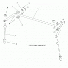 R18RTED1F1/SD1C1 RANGER 1000 DIESEL POLAND Suspension, rear stabilizer bar - r18rted1f1  /  sd1c1 (...