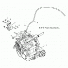 Z18VDS92CF/CU RZR XP TURBO TRACTOR Drive train, main gearcase mounting - z18vds92cf  /  cu ...