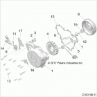 RZR RS1 PS MD (Z20S1E99NG) Engine, stator and flywheel - z20s1e99ng (c700106-11)