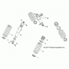 Z18VBE87F2/S87C2/CU RZR 900 60 INCH EU/TRACTOR Suspension, rear shock mounting - z18vbe87f2  /  s87c2  ...