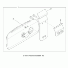 R18RTM99AL RGR 1000 XP PS MUD Body, center mirror - r18rtm99al (701703)