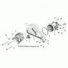 R18RVU99AS RANGER CREW 1000 PS Engine, alternator and compressor - r18rvu99as (701110)